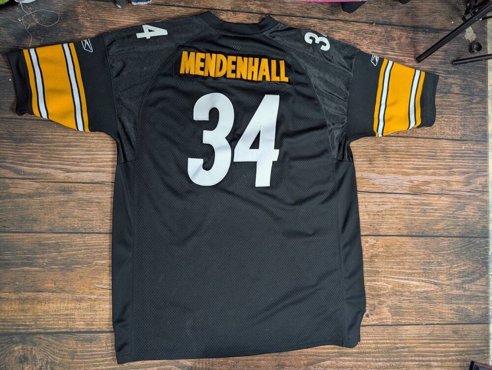 Vintage Rashard Mendenhall Pittsburgh Steelers Jersey Size 56 Stitched Reebok